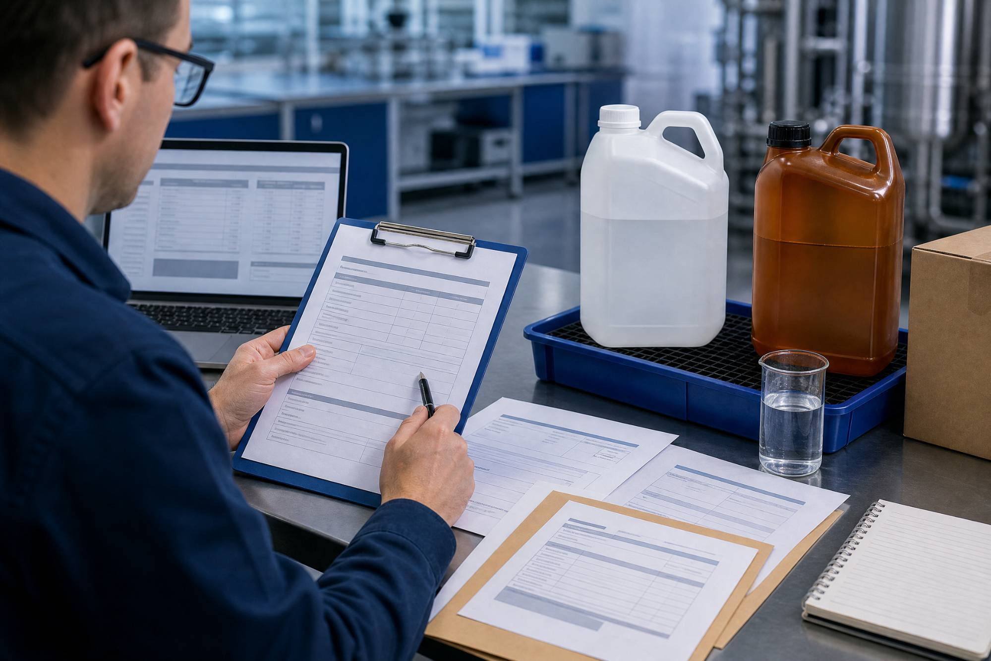 Phosphoric Acid vs Hydrochloric Acid: Which One Should You Buy? 7 Buyer reviewing phosphoric acid grade and CoA documents